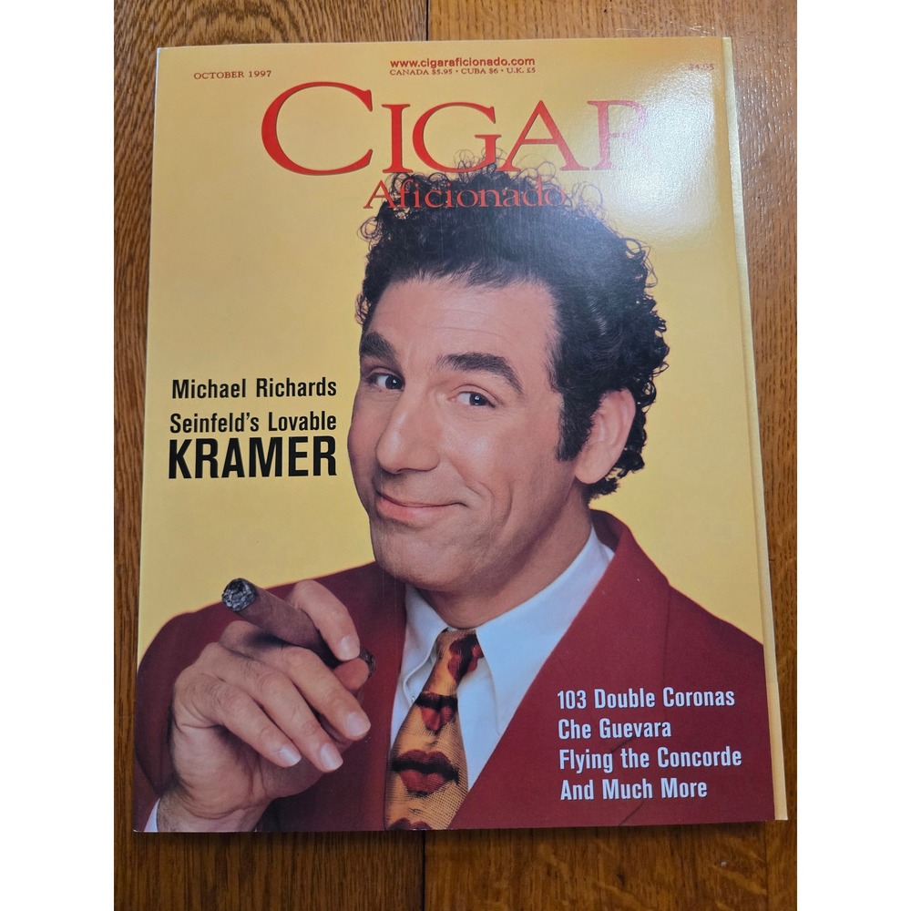 Vintage Cigar Aficionado October 1997 Michael Richards Kramer Seinfeld Magazine